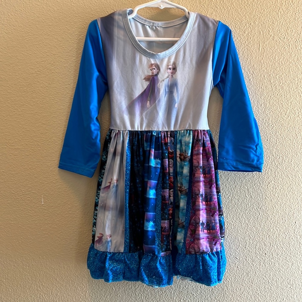 3T Frozen Sisters like Twirl Dress